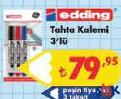 EDDİNG TAHTA KALEMİ 3'LÜ indirimli fiyat EDDİNG TAHTA KALEMİ 3'LÜ fiyat ve kampanya bilgisi